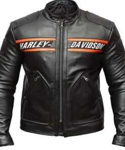 Men's Harley-Davidson WWE Goldberg Motorcycle Black Leather Jacket
