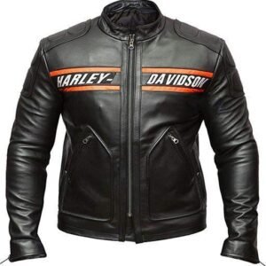 Men's Harley-Davidson WWE Goldberg Motorcycle Black Leather Jacket