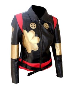 Womens Suicide Squad Katana Black Leather Jacket