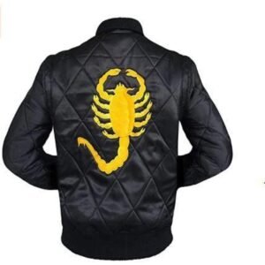 Men's Drive Ryan Gosling Black Satin Jacket