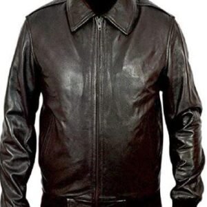 New Happy Days Fonzie Brown Leather Jacket