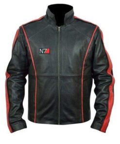 Mass Effect 3 Cosplay Game N7 Leather Jacket