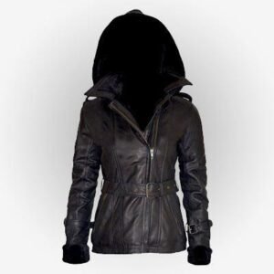 Women's Once Upon A Time Emma Swan Black Leather Jacket