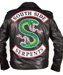 Men's Riverdale Southside Serpents Jughead Jones Black Leather Jacket