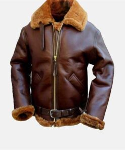 RAF B3 Bomber Brown Leather Jacket