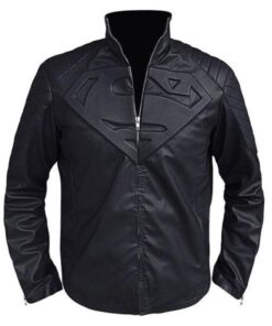 Smallville Superman Black Leather Jacket