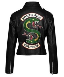 Women's Riverdale Southside Serpents Jughead Jones Black Leather Jacket